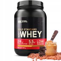 OPTIMUM WHEY GOLD STANDARD BIAŁKO WPI ON 908g | Czekolada - masło orzechowe