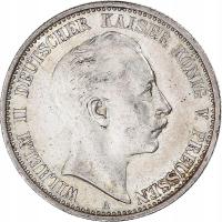 Монета, немецкие земли, Пруссия, Вильгельм II, 2 м