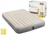 Materac Dmuchany Welurowy Dwuosobowy Łóżko 203x152x25 Intex 64103 Model2025