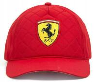 Czapka z daszkiem pikowana Scuderia Ferrari czerwona