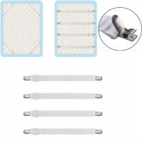 4x GUMKI KLIPSY NACIĄGAJĄCE DO PRZEŚCIERADŁA METALOWE