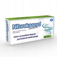 Nifuroksazyd Polfarmex 200 mg 20 tabletek powlekanych przeciwbiegunkowy