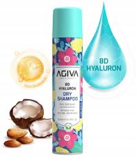 Turecki Suchy Szampon Włosów 8D HYALURON Niacynamid Kokos Migda 200ml AGIVA