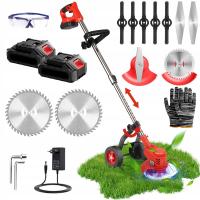 PODKASZARKA AKUMULATOROWA ELEKTRYCZNA KOSA WYKASZARKA DO TRAWY 2XAKU + NOŻE