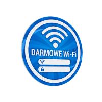 Naklejka: Darmowe Wi-Fi 15x15 cm #DF09P