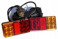 Światła Przyczepki Przyczepy Lawety Lampy tylne z przewodem 7.5m led 12/24V