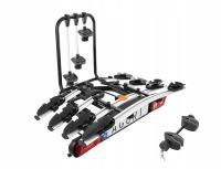 BAGAŻNIK ROWEROWY NA HAK Aguri Active Bike 4 rowery UCHYLANY SILVER 13-PIN