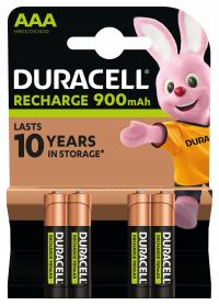 Никель-металл-гидридный аккумулятор (NiMH) Duracell AAA (R3) 900 мАч 4 шт.