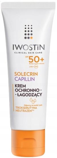 IWOSTIN SOLECRIN CAPILLIN SPF50 защитный солнцезащитный крем для лица 50 мл