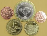 Намибия 2025 набор из 5 монет (с биметаллом)