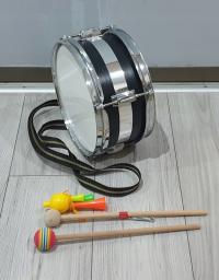 Bęben 10 cali biesiada do kibicowania kolęda pasek pałki nowy naciag