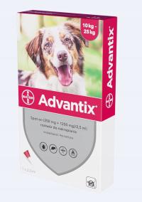 Advantix Spot-on 1 pipeta 2,5 ml psy 10-25 kg