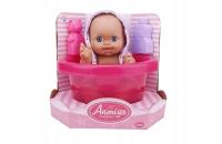 LALKA BOBAS 30 CM. Wanienka dla lalek + AKCESORIA KĄPIELOWE