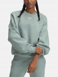 Bluza damska Under Armour UA Rival Fleece Oversized Crew - green/white