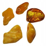 BURSZTYN BAŁTYCKI 5 SZT. 13,3 g jantar naturalny bryłka bryłki zestaw amber