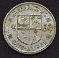 Mauritius - 1 rupee 1990