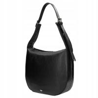 TOREBKA DAMSKA SKÓRZANA skóra naturalna pojemna duża torba WOJAS czarna