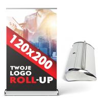 ROLL-UP EXCLUSIVE rollup 120x200cm BLOCKOUT ścianka reklamowa Premium