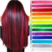 Заколки для наращивания волос цветные пряди ombre