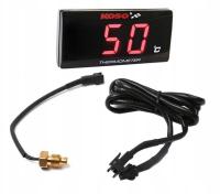 KOSO ВОДОНЕПРОНИЦАЕМЫЙ ДАТЧИК ТЕМПЕРАТУРЫ (ТЕРМОМЕТР) ДВИГАТЕЛЯ СУПЕР ТОНКИЙ ДИСПЛЕЙ ЦВЕТ КРАСНЫЙ (EL)