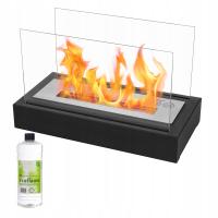 Biokominek LATTE stojący SZEROKI PŁOMIEŃ tarasowy REGULACJA OGNIA - POLSKI