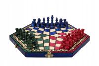 Шахматы для трех игроков деревянные-красочные!