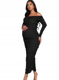 SHEIN SUKIENKA DAMSKA CIĄŻOWA CZARNA HISZPANKA S 1ŁYJ