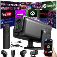 PROJEKTOR RZUTNIK PRZENOŚNY LED WIFI 1080P ANDROID SMART TV OBROTOWY V1