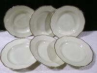 KOMPLET 6 TALERZY OBIADOWYCH -KPM PRINZESS-JAK NIE UŻYWANE