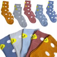 5x SKARPETKI DZIECIĘCE Modne skarpety Dziewczęce BAWEŁNIANE 36-40