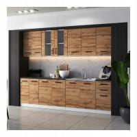 МЕБЕЛЬ ДЛЯ КУХНИ НАБОР ШКАФОВ ДЛЯ КУХНИ МОДУЛЬНАЯ СТОЛЕШНИЦА JOLA 2,6 М ДУБ WOTAN