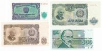 Bułgaria, 5 - 500 lew 1951-1993, Zestaw banknotów, 4 sztuki, st. 1, 1/1-