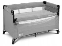 CARETERO туристическая кроватка с дополнительной кроватью ESTI grey