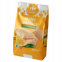 Carrefour Classic Mini wafelki cytrynowe 300 g