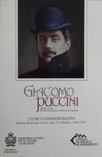 2 euro San Marino Giacomo Puccini 2014