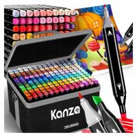 MARKERY ALKOHOLOWE DWUSTRONNE FLAMASTRY MAZAKI PISAKI 120 KOLORÓW