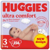 2x подгузники HUGGIES Ultra Comfort 3 5-9 кг 78 шт