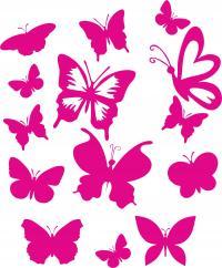 Наклейки на автомобиль бабочки бабочки ассорти XXL