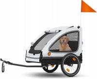 Przyczepa dla psa Wózek 2w1 Oxford 600D dla psa do roweru maks. 40kg