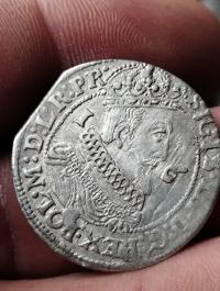 Ort Zygmunta Wazy Gdańsk 1624 srebrna moneta