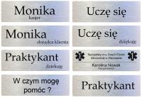 UCZĘ SIĘ PRACOWNIK IDENTYFIKATOR IMIENNY PERSONALNY - Zapinka Magnetyczna