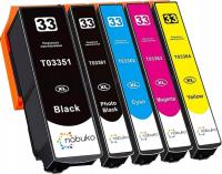 Tusz NABUKO do Epson czarny (black), czerwony (magenta), niebieski (cyan), zestaw, żółty (yellow)