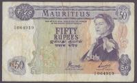 Mauritius - 50 rupees 1967 (VG)