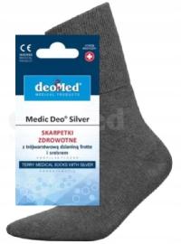 Skarpety ze srebrem MEDIC DEO SILVER 41-43 Szary