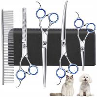 PROFESJONALNY ZESTAW NOŻYCZEK DO PIELĘGNACJI PSÓW, NOŻYCZKI DO CIENIOWANIA