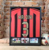 Paolo Maldini, AC Milan - koszulka z autografem w ramie od 1zł! (zag)