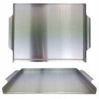 Płyta grillowa 40x29 cm Taca na grilla do burgerów Tacka Stal nierdzewna