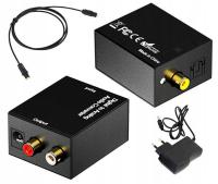Конвертер аудио сигнала ЦАП 2X RCA SPDIF цифровой аналоговый кабель AK319