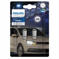 Светодиодные лампы Philips Ultinon Pro3100 W5W T10 6000K габаритные огни интерьер автомобиля