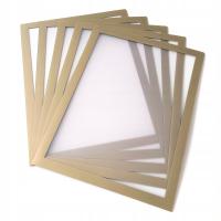 Ramka magnetyczna A4 koszulka informacyjna złota Wally - zestaw 5 szt